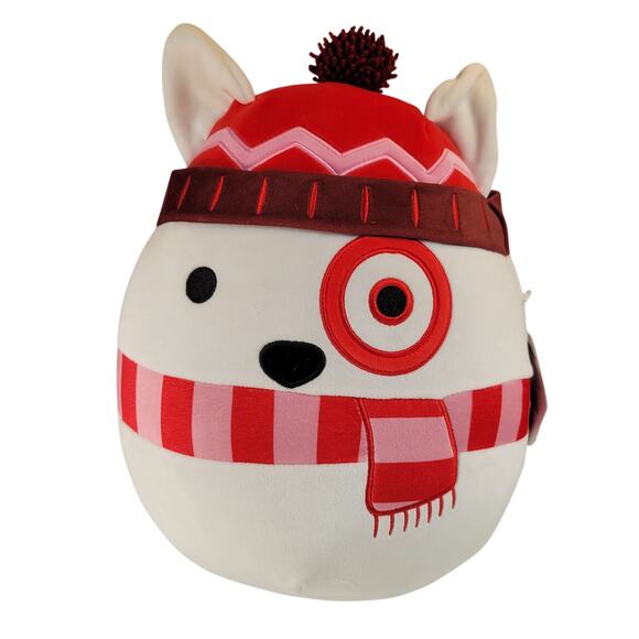 Squishmallow 14" Bullseye Dog Plush Target Exclusive Holiday Toy Plushie Stuffy - Picture 1 of 16